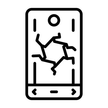 akıllı telefon web simgesi vektör çizimi