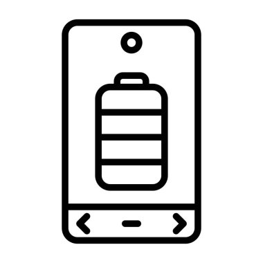 pil simgesi, vektör illüstrasyonu