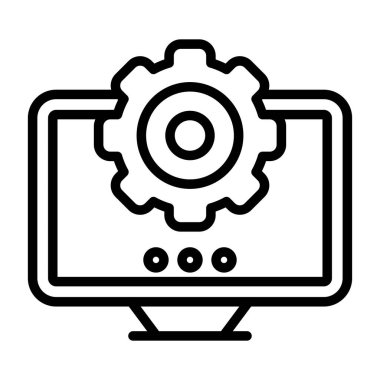 ayarları web simge vektör çizim 