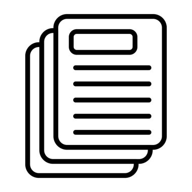 Kitap İnce Satır Vektörü Simgesi