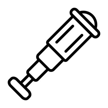 Enjeksiyon simgesi, vektör illüstrasyonu