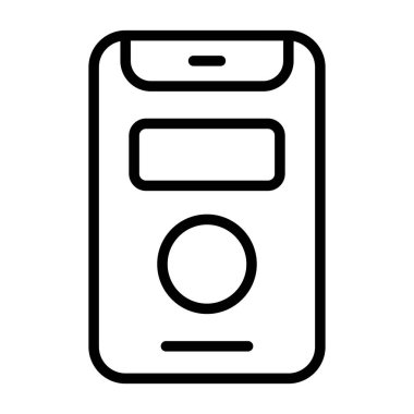 akıllı telefon web simgesi vektör çizimi