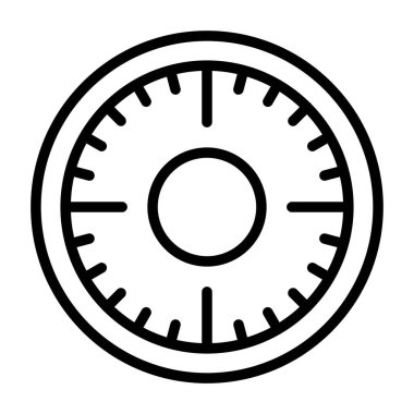 Saat simgesi vektör illüstrasyonu