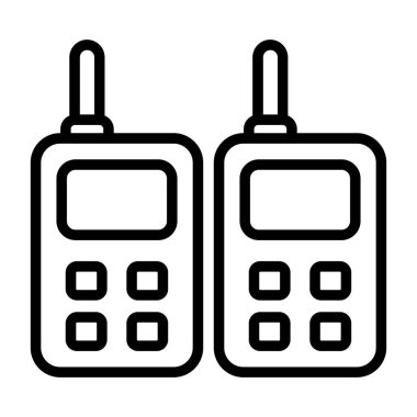 iki telefon simgesi vektör illüstrasyonu