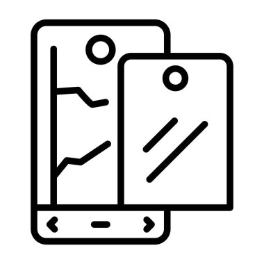 akıllı telefon web simgesi vektör çizimi