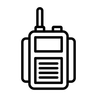 radyo ikonu ana hatları vektörü. radyo.