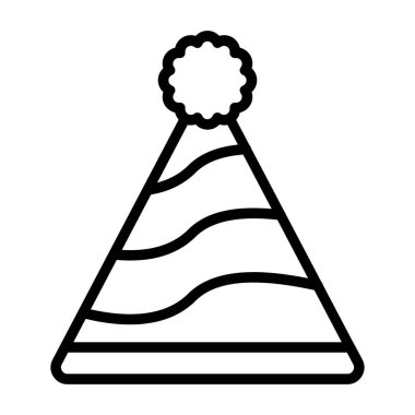 parti şapka web simgesi vektör illüstrasyonu