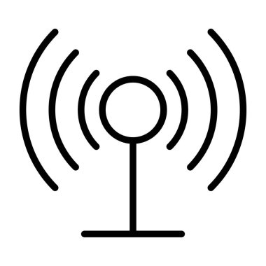 anten sinyal anten simgesi ana hat biçiminde