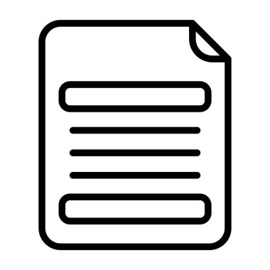 belge ikonu vektör illüstrasyonu. dosya belgesi.