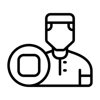 Kullanıcı simgesinin vektör çizimi