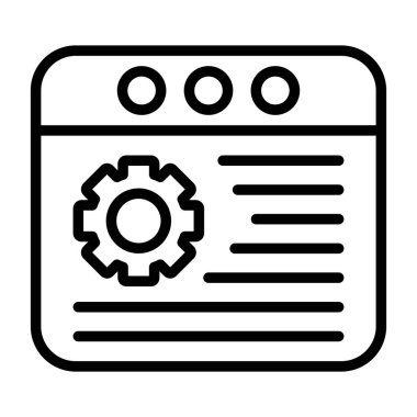 seo modern simgesinin vektör illüstrasyonu