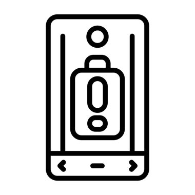 Telefon ikonu. Basit tasarım