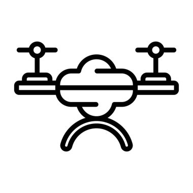 Drone web simge vektör çizim 