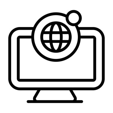 internet vektör çizgisi tasarımı