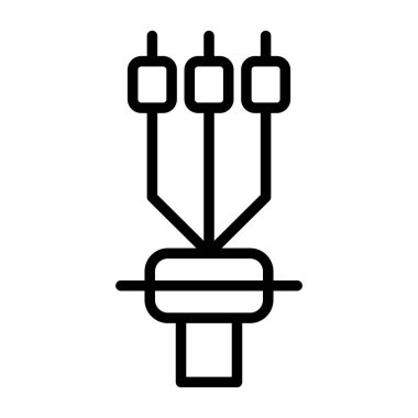 usb simge vektör illüstrasyonu