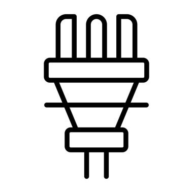 elektrik dolgu simgesi web basit illüstrasyon