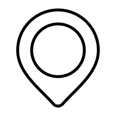 harita pin imleci simgesi, ana hat vektörü