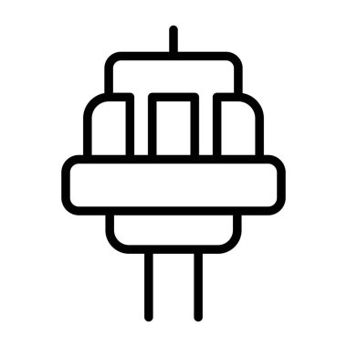 elektrik dolgu simgesi web basit illüstrasyon