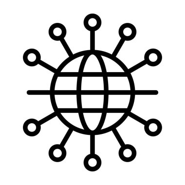 Ağ web simge vektör çizim