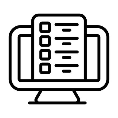 Bilgisayar web simge vektör çizim