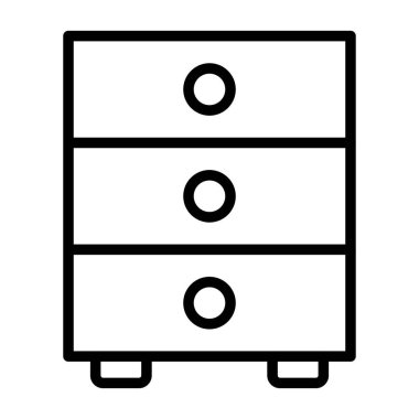 kabine vektör satırı simgesi