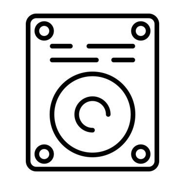 CD mi? Web simgesi basit tasarım