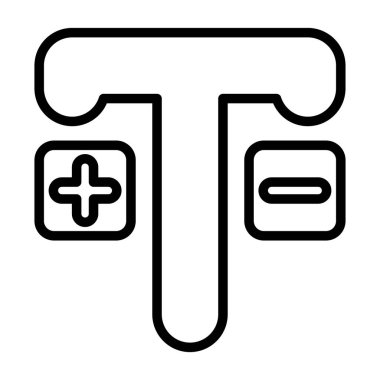 Hastane simgesi, anahat stili