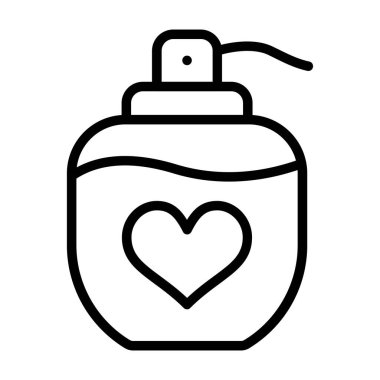 Sabun vektör satırı simgesi şişesi