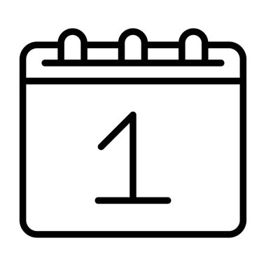 Takvim simgesi, vektör illüstrasyon tasarımı