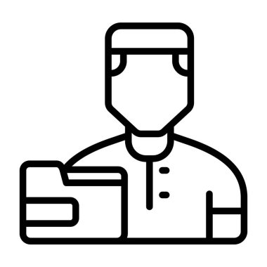 Kullanıcı simgesinin vektör çizimi