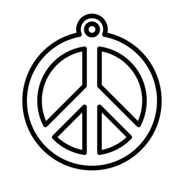 Barış vektör çizgisi simgesi