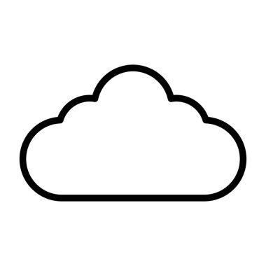 Bulut hesaplama. Bulut hesaplama vektör illüstrasyonunun basit tasarımı