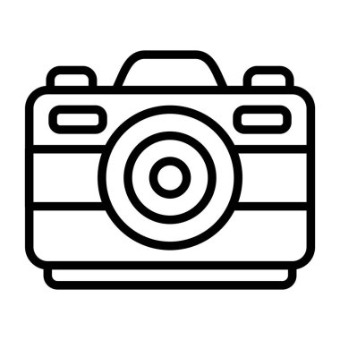 Kamera. Web simgesi basit illüstrasyon