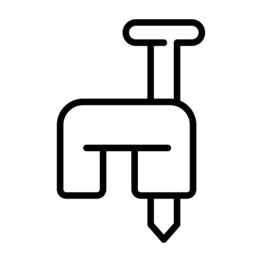 İnşaat ikonu vektörü. izole edilmiş sınır sembolü çizimi