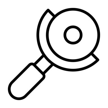 Açı öğütücü ağ ikonu vektör çizimi