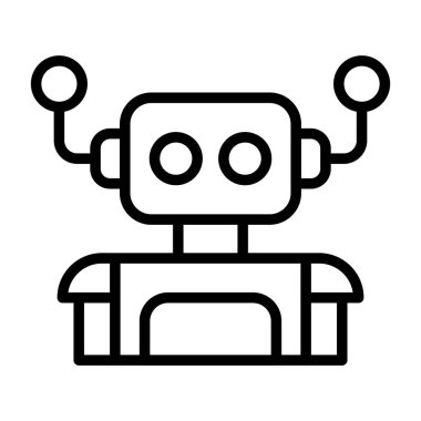 robot web simgesi vektör illüstrasyonu