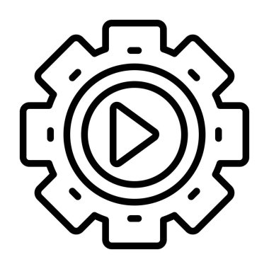 dişli ayarı simgesi, özet biçimi