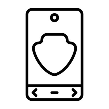 akıllı telefon simgesi vektör illüstrasyonu