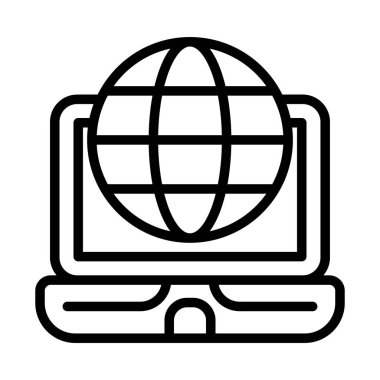 Küresel simge vektör illüstrasyonu