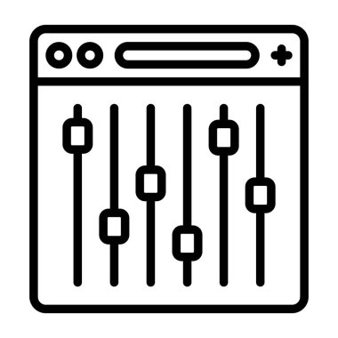 ayarları web simge vektör çizim 