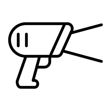 barkod tarayıcı web simgesi, vektör illüstrasyonu 