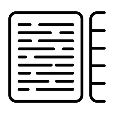 belge simgesi vektör illüstrasyonu