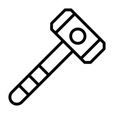 Çekiç simgesi, ağ basit illüstrasyon