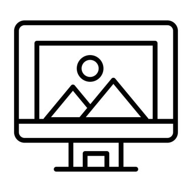 Web vektör satırı simgesi