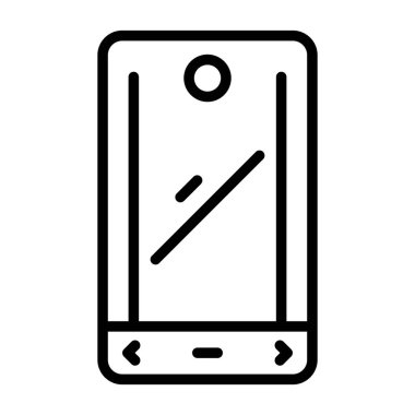 akıllı telefon web simgesi vektör çizimi