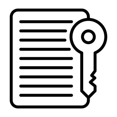 Anahtar. Web simgesi basit illüstrasyon