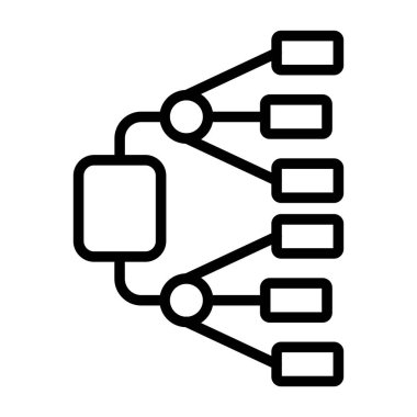 Ağ Diyagramı Web simgesi çizimi