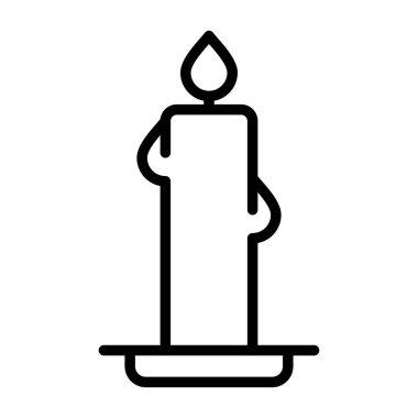 Mum çizgi vektör simgesi