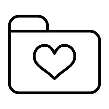 kalp aşk kartı simgesi, özet biçimi