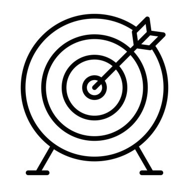 hedef simge vektör illüstrasyonu
